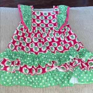 Colorful Ruffled Toddler Dress
